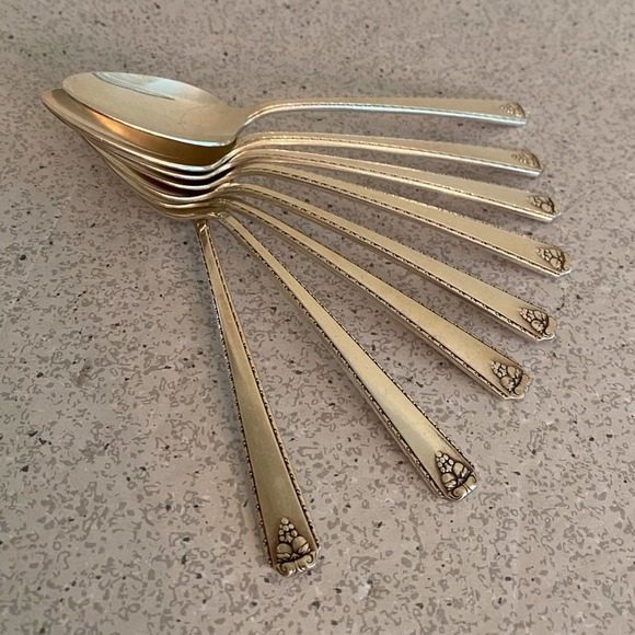 Vintage Other - Vintage silver plated teaspoons set of 6 Prestige
